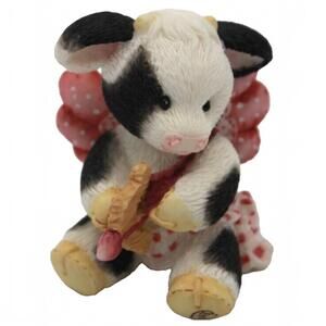 Enesco Mary's Moo Moos Cupid Cow Figure Moo-senger Of Love Mary Rhyner 1995